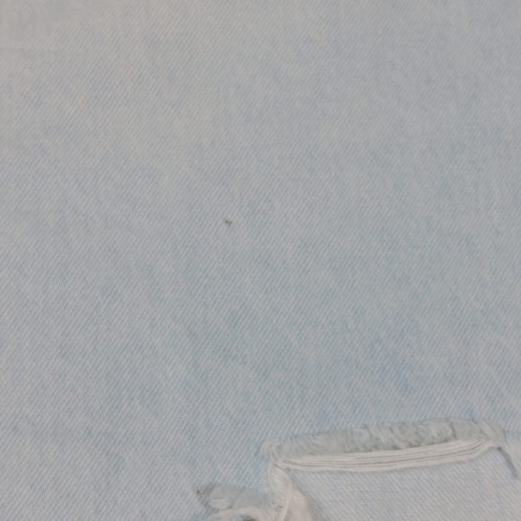 We The Free Distressed Light Wash Button Fly Denim Skirt Size 30 - Picture 9 of 10